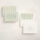 "debutante stripes" - Debutante Party Invitations in Teal by Ellen Schlegelmilch - Assembled
