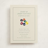 "An Evening of Croquet" - Debutante Party Invitations in Ivory by Becky Nimoy - Front
