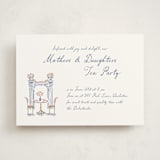 "Tea Party Charm" - Debutante Party Invitations in Petal by Leia Matt - Front