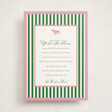 "Derby Party" - Debutante Party Invitations in Bubblegum by Ashlee Townsend - Front