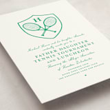 "Tennis Crest" - Debutante Party Invitations in Grass by mo kelley - Detail