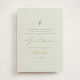 "Modern Elegance" - Debutante Party Invitations in Marigold by Stephanie Heinrich Godbout - Front