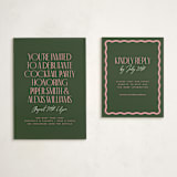 "Personality" - Debutante Party Invitations in Spruce by Owl and Toad - With Enclosure Card
