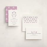 "Monogram Crest" - Debutante Party Invitations in Lavender by letterfix - Assembled