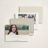 "Calling Card" - Debutante Party Invitations in Cream by Ani Somi - Back of Card Options