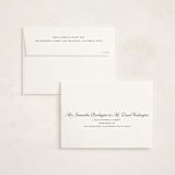 "Calling Card" - Debutante Party Invitations in Cream by Ani Somi - FREE Recipient Addressing