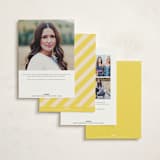 "Bright Stripes" - Debutante Party Invitations in Limoncello by Ani Somi - Back of Card Options