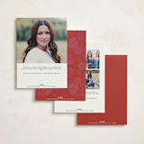 "Baroque" - Debutante Party Invitations in Flamingo by Morgan Kendall - Back of Card Options