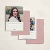 "Delicate" - Debutante Party Invitations in Rose by Blustery August - Back of Card Options