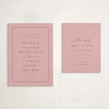 "Delicate" - Debutante Party Invitations in Rose by Blustery August - With Enclosure Card