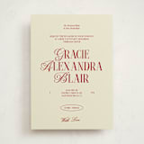 "The Debut Season" - Debutante Party Invitations in Cherry by Helena Vitto - Front