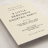 "Poster" - Debutante Party Invitations in Ink by Ani Somi - Detail
