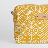 "Deconstruct" - Dopp Kit in Mustard by Michelle Taylor - Fabric Detail