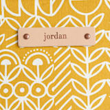 "Deconstruct" - Dopp Kit in Mustard by Michelle Taylor - Tag Detail