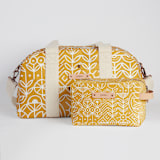"Deconstruct" - Dopp Kit in Mustard by Michelle Taylor - Matching Weekender Available