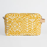 "Deconstruct" - Dopp Kit in Mustard by Michelle Taylor - Dopp Kit without personalization