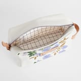 "Botanical Cascade - Peri" - Dopp Kit in Periwinkle by Erin German - Interior