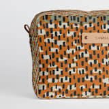 "Basic - Umber" - Dopp Kit in Umber by Bethania Lima - Fabric Detail