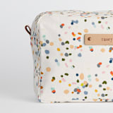"Pretty Pepper" - Dopp Kit in Confetti by Stephanie C Martinez - Fabric Detail