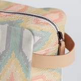 "Boho Ikat" - Dopp Kit in Boho by Erin Deegan - Strap and Zipper Detail