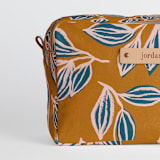 "Wandering" - Dopp Kit in Mustard by Alicia Schultz - Fabric Detail
