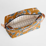 "Wandering" - Dopp Kit in Mustard by Alicia Schultz - Interior