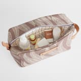 "Sketched Willow" - Dopp Kit in Mauve by Katharine Watson - Interior