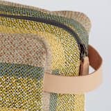 "Basic" - Dopp Kit in Desert by Bethania Lima - Strap and Zipper Detail