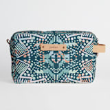 "Pastel geo" - Dopp Kit in Mineral by Susanna Nousiainen - Dopp Kit