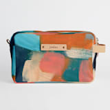 "Shuffle" - Dopp Kit in Salmon by Lindsay Megahed - Dopp Kit