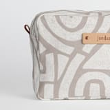 "Antique" - Dopp Kit in Sand by Iveta Angelova - Fabric Detail