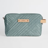 "Line Wrap" - Dopp Kit in Emerald by Michelle Taylor - Dopp Kit