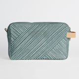 "Line Wrap" - Dopp Kit in Emerald by Michelle Taylor - Dopp Kit without personalization