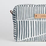"Wavy" - Dopp Kit in Storm by Michelle Taylor - Fabric Detail