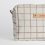 "Montauk" - Dopp Kit in Cocoa by Carolyn Nicks - Fabric Detail