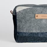 "tissue overlay" - Dopp Kit in MIdnight by Carrie Moradi - Fabric Detail