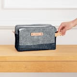 "tissue overlay" - Dopp Kit in MIdnight by Carrie Moradi - Scale