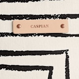 "Taos" - Dopp Kit in Black by Anna Elder - Tag Detail
