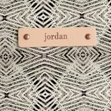 "zigzag" - Dopp Kit in Mocha by Miranda Mol - Tag Detail