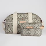 "zigzag" - Dopp Kit in Mocha by Miranda Mol - Matching Weekender available