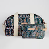 "Modern Showers" - Dopp Kit in Navy by Jenna Holcomb - Matching Weekender available