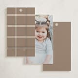 "Twin Circle" - Debutante Party Favor Tags in Chardonnay by Adelyn T. - Back of Card Options