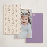 "Garden" - Debutante Party Favor Tags in Lavender by Adelyn T. - Back of Card Options