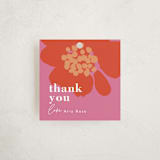 "Floral Pop" - Debutante Party Favor Tags in Scarlet by Joyce Pinheiro - Front