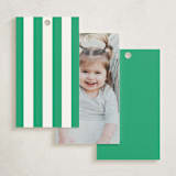 "Tennis Crest" - Debutante Party Favor Tags in Grass by mo kelley - Back of Card Options