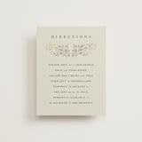 "Foil Botanical Frame" - Direction Cards in Taupe by Hannah Williams - Front
