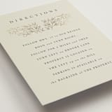 "Foil Botanical Frame" - Direction Cards in Taupe by Hannah Williams - Detail