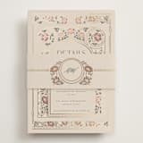 "Timeless Nature" - Direction Cards in Champagne by Ana de Sousa - Assembled with Belly Band
