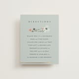 "Blue Garden" - Direction Cards in Mist by Hannah Williams - Front