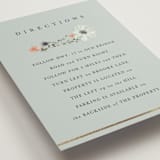 "Blue Garden" - Direction Cards in Mist by Hannah Williams - Detail
